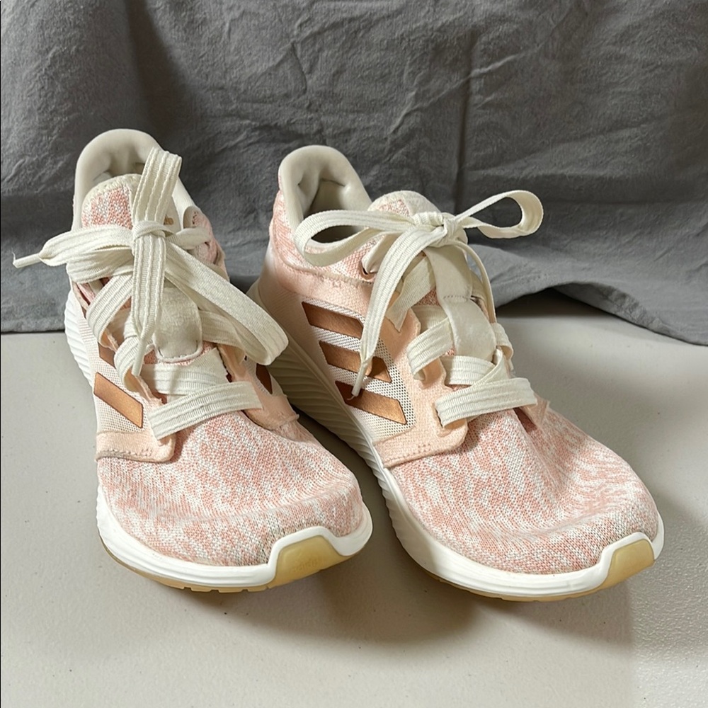 Adidas Light Pink and White Running Shoes